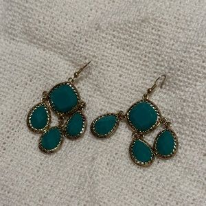 Teal Earrings